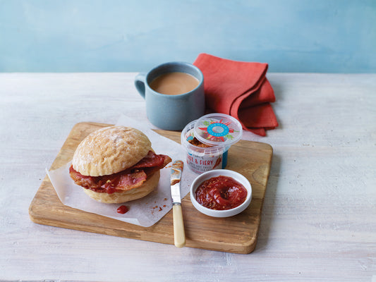 Bacon Sandwich with Hot and Fiery Ketchup