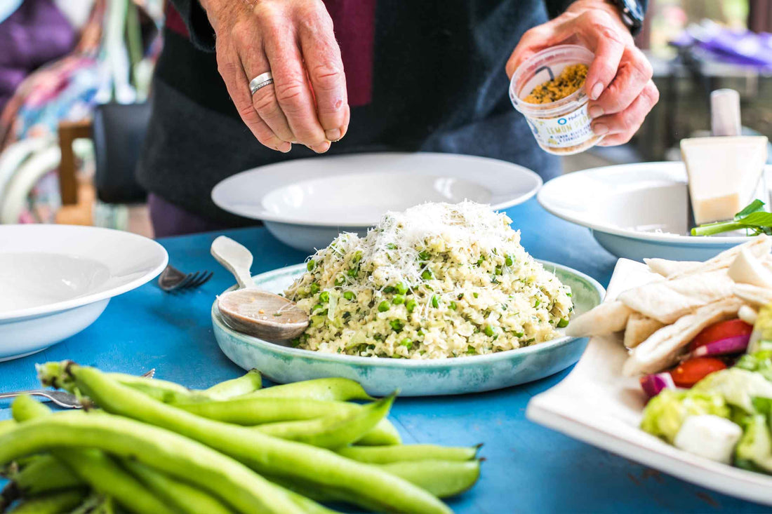 Bulgar Wheat Risotto with Goats’ Cheese