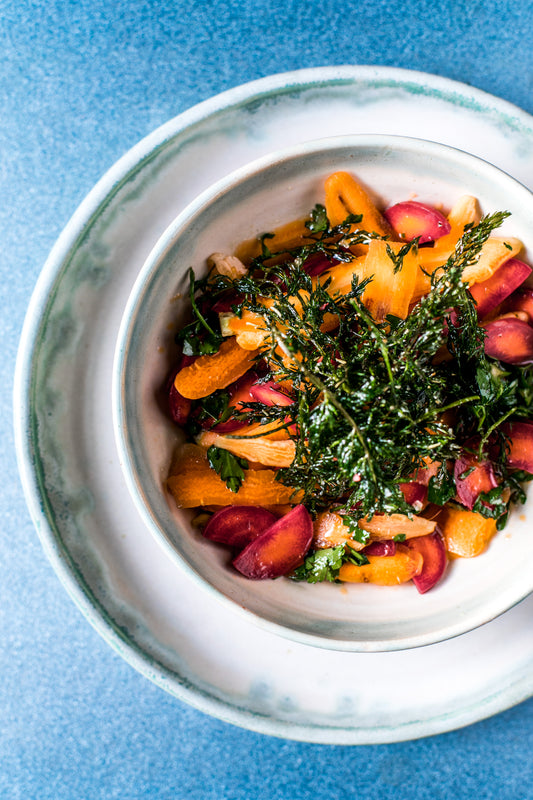 Heritage Carrot Salad & Crispy Tops