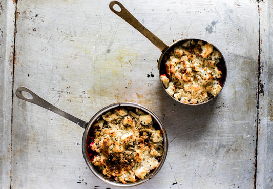 Beetroot, Goats Cheese & Pink Peppercorn Gratin