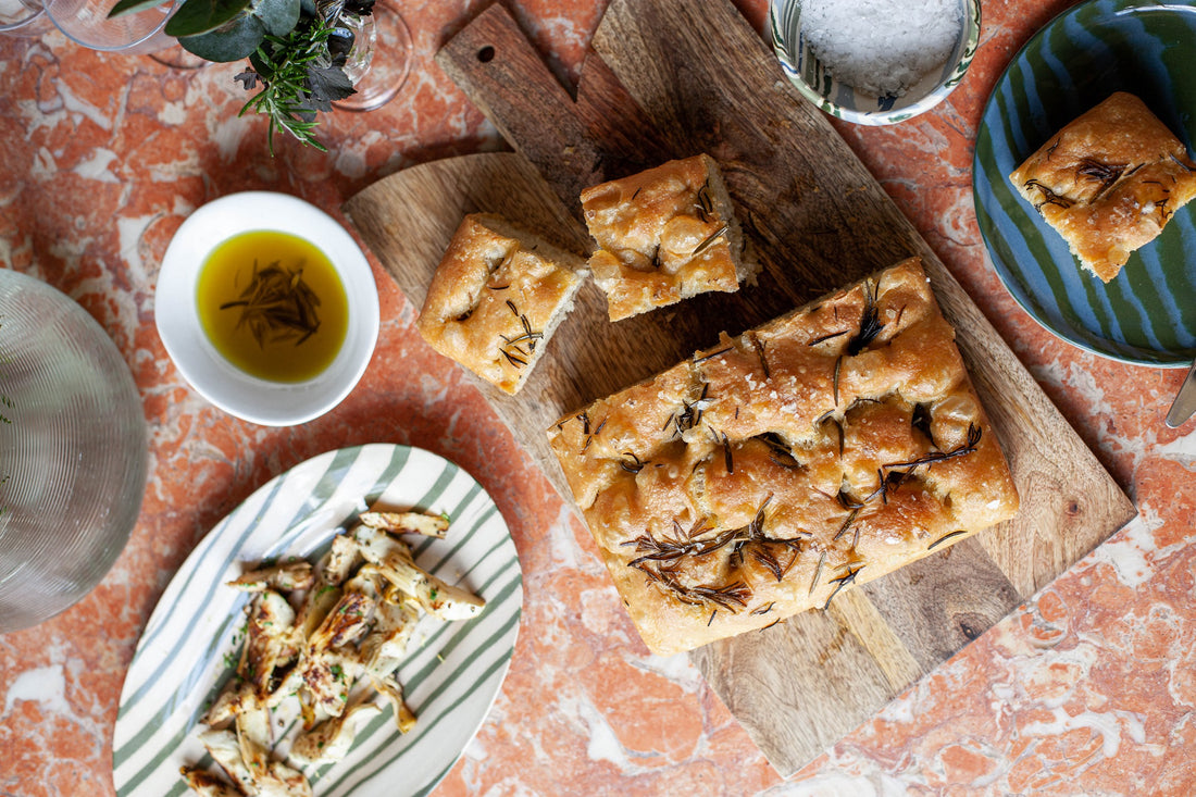 The Best Focaccia Recipe with Cornish Sea Salt Flakes by Anna Barnett