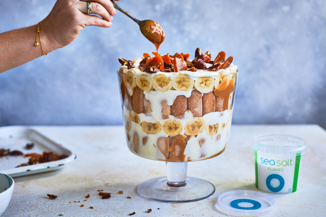 Celebration Banana Trifle with Cornish Sea Salted Caramel