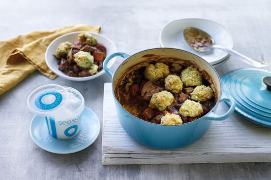 Winter Beef Stew with Dumplings