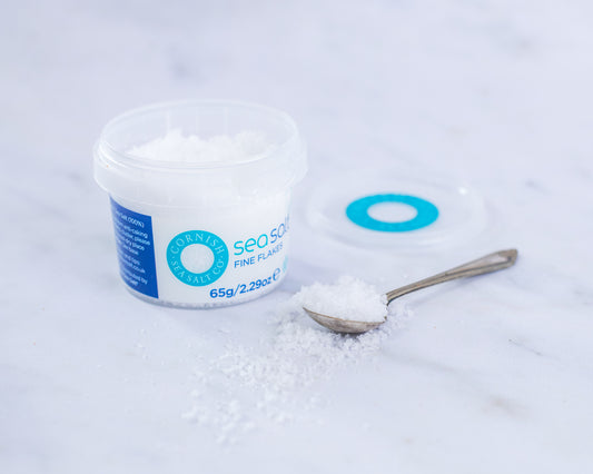 Cornish Sea Salt Fine Flakes | Shaker re-fill pot - 65g